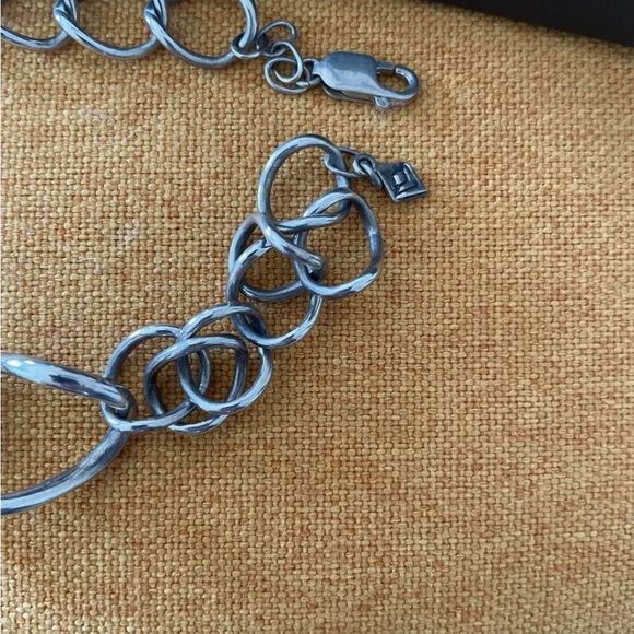 Silpada N1633 Sterling Silver Wavy Link Necklace🩶🩶 vintage - Picture 2 of 6